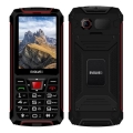 Evolveo - StrongPhone W4, teléfono Dual SIM resistente al agua, negro/rojo