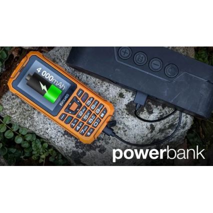 Evolveo - StrongPhone Z6 resistente al agua Dual SIM, naranja