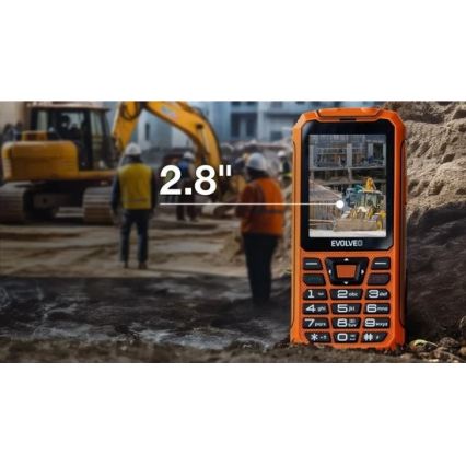 Evolveo - StrongPhone Z6 resistente al agua Dual SIM, naranja