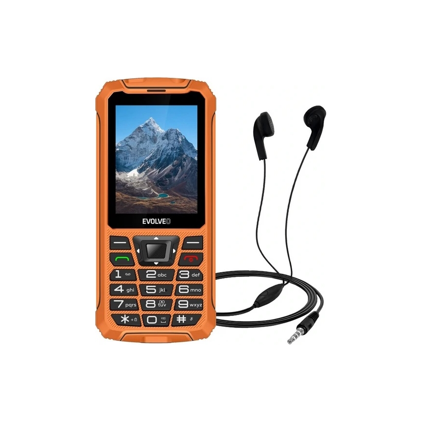 Evolveo - StrongPhone Z6 resistente al agua Dual SIM, naranja