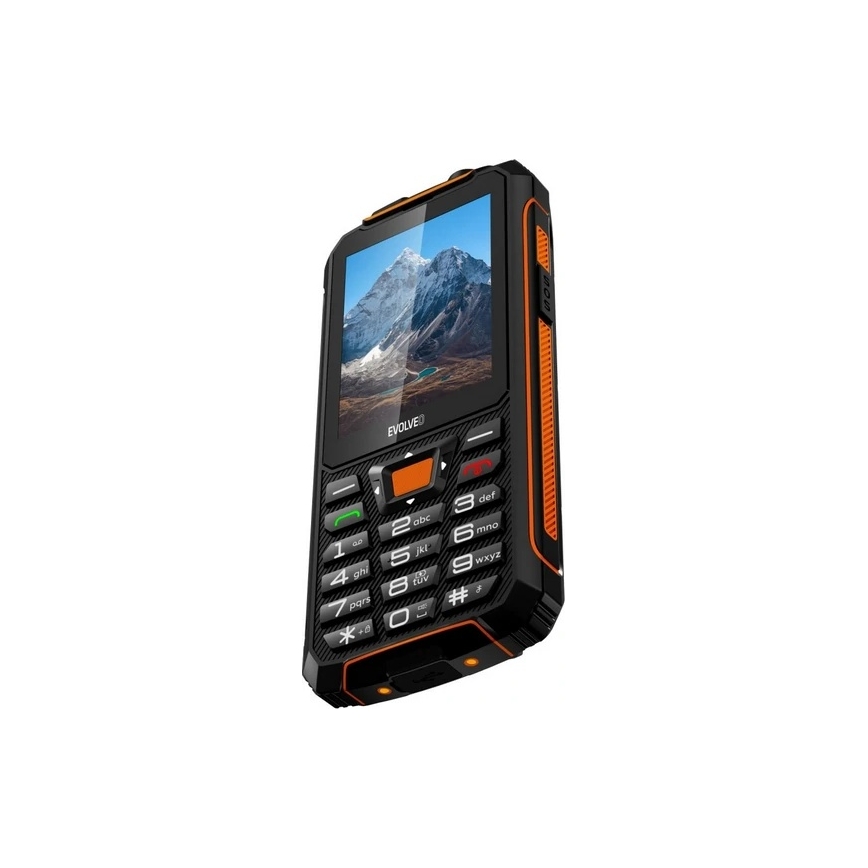 Evolveo - StrongPhone Z6 teléfono Dual SIM resistente al agua negro/naranja