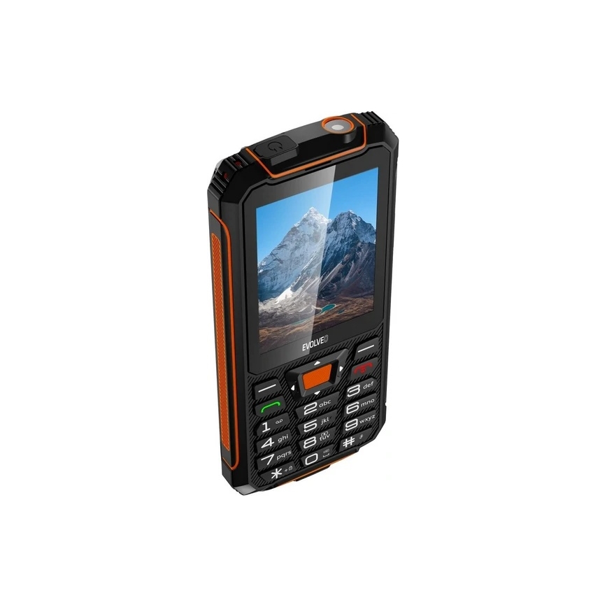 Evolveo - StrongPhone Z6 teléfono Dual SIM resistente al agua negro/naranja