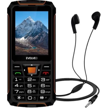 Evolveo - StrongPhone Z6 teléfono Dual SIM resistente al agua negro/naranja