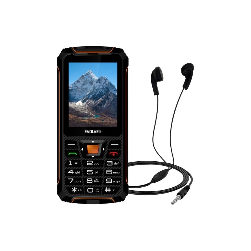 Evolveo - StrongPhone Z6 teléfono Dual SIM resistente al agua negro/naranja