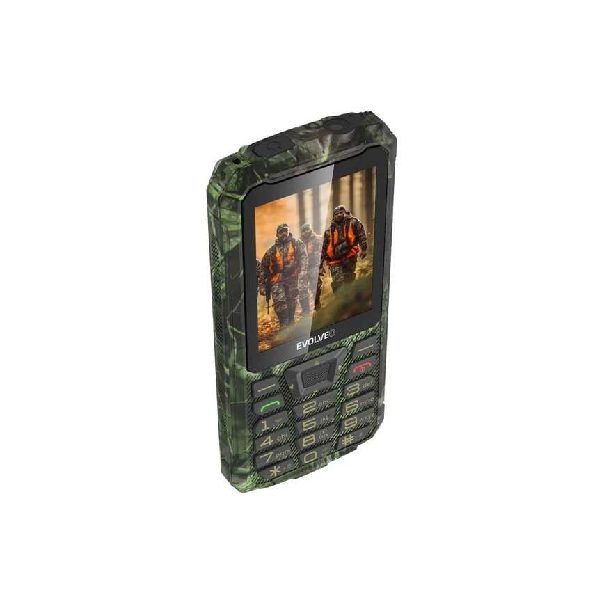 Evolveo - StrongPhone Z6 teléfono impermeable doble SIM camuflaje de caza