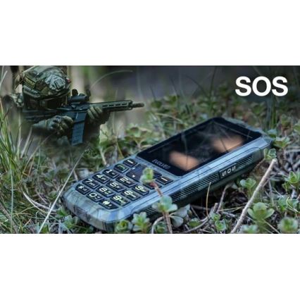 Evolveo - StrongPhone Z6 teléfono impermeable doble SIM camuflaje de caza