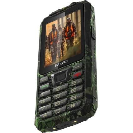 Evolveo - StrongPhone Z6, teléfono resistente al agua Dual SIM, camuflaje de caza