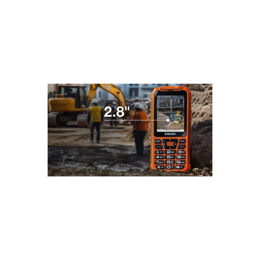 Evolveo - StrongPhone Z6 teléfono resistente al agua Dual SIM naranja