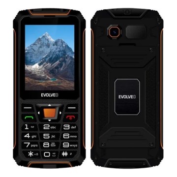 Evolveo - StrongPhone Z6, teléfono resistente al agua Dual SIM, negro/naranja