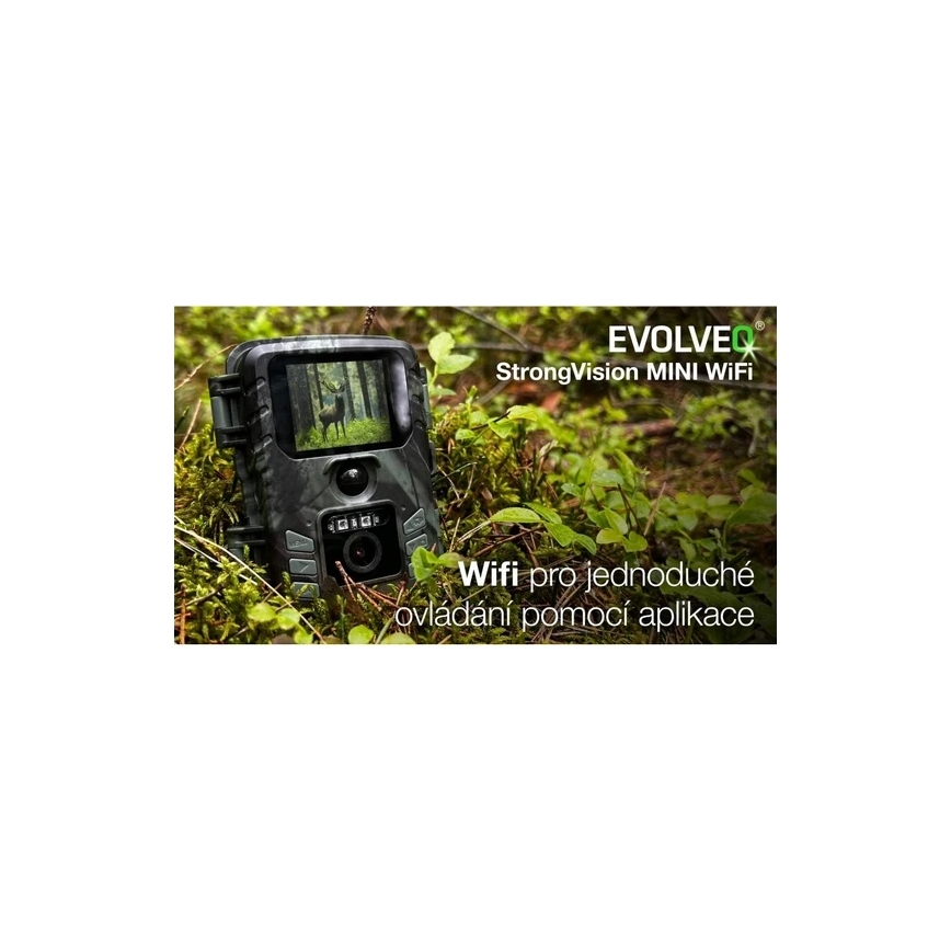 Evolveo - StrongVision MINI Wi-Fi cámara trampa / cámara de seguridad con aplicación móvil