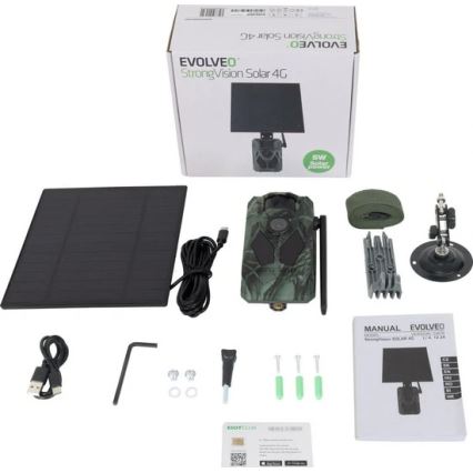Evolveo - StrongVision Solar 4G cámara trampa  4G con aplicación y panel solar