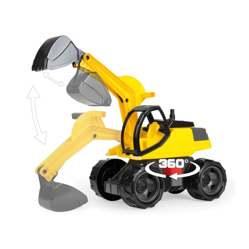 Excavadora GIGA TRUCKS, 62 cm, amarillo/negro