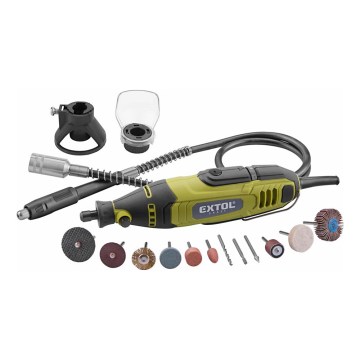 Extol - Amoladora recta con eje flexible 135W/230V