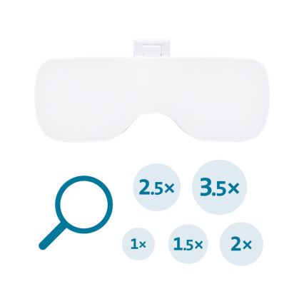 Extol - Gafas recargables con lupa e iluminación LED/300 mAh