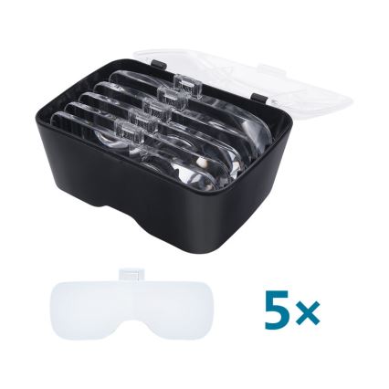 Extol - Gafas recargables con lupa e iluminación LED/300 mAh