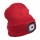Extol - Gorra con luz frontal y carga USB 300 mAh, roja, talla única