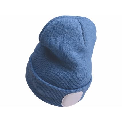 Extol - Gorro con luz frontal recargable por USB 300 mAh, azul, talla única (UNI)