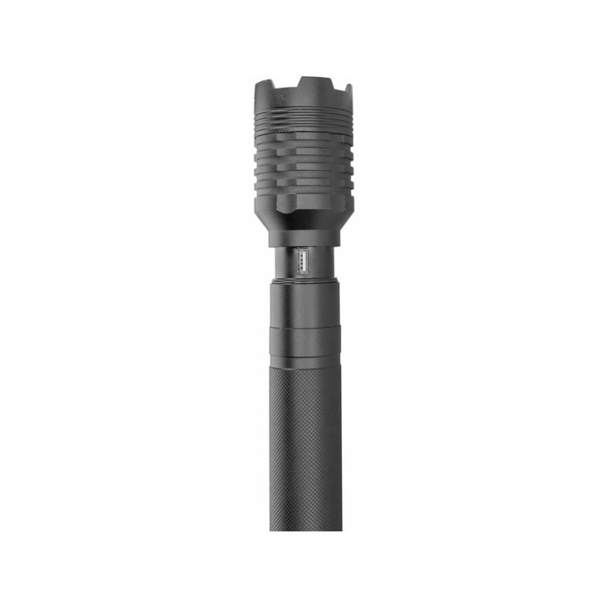 Extol - Linterna recargable LED con función de powerbank LED/60W/4000 mAh/5V 4000 lm negra