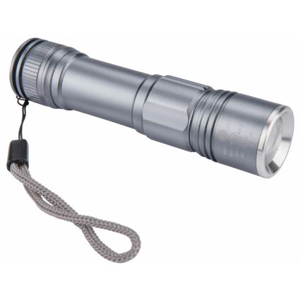 Extol - Linterna LED recargable LED/2000 mAh/3,7 V cromo mate