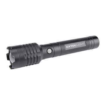 Extol - Linterna recargable LED con función de powerbank LED/60W/4000 mAh/5V 4000 lm negra