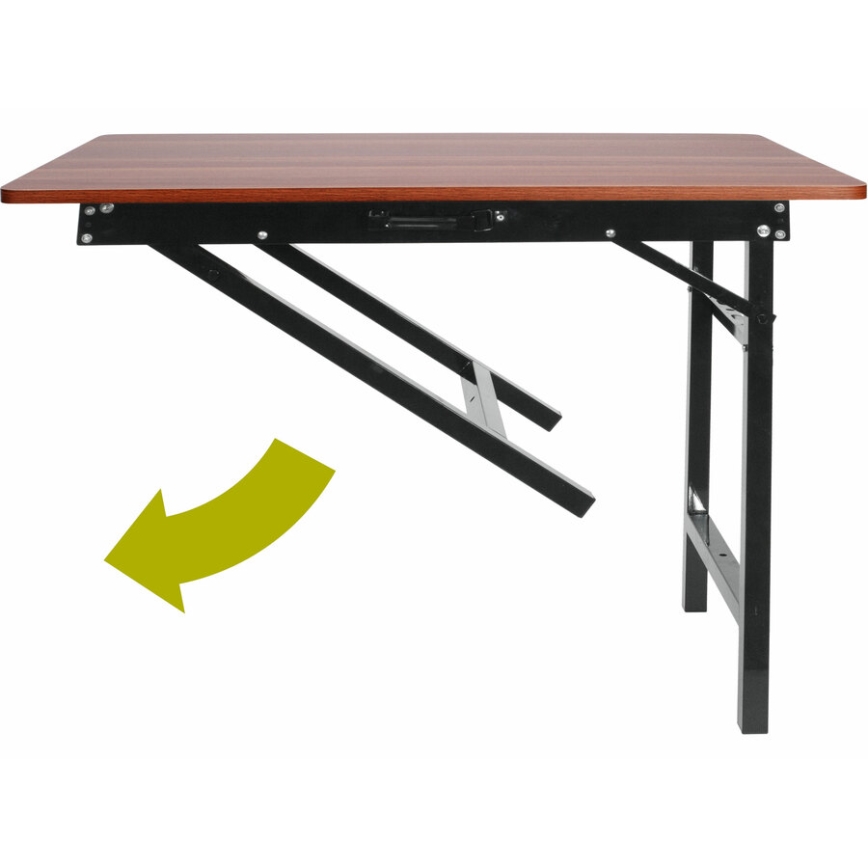 Extol - Mesa de trabajo plegable 100x60 cm de color marrón/negro
