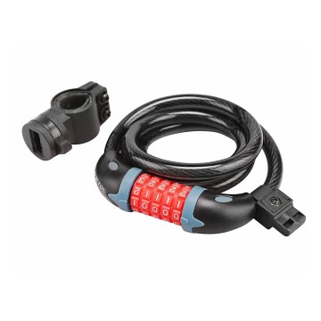 Extol Premium - Candado de cable para bicicleta 12x1200 mm con código de 5 dígitos
