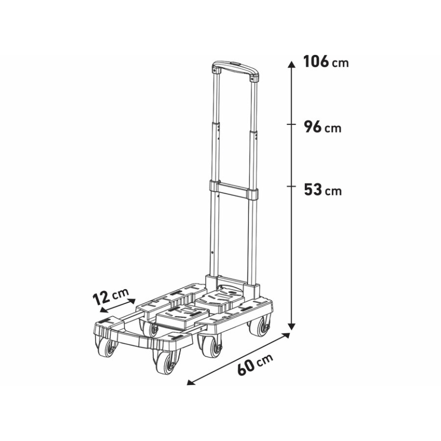 Extol Premium - Carro plegable