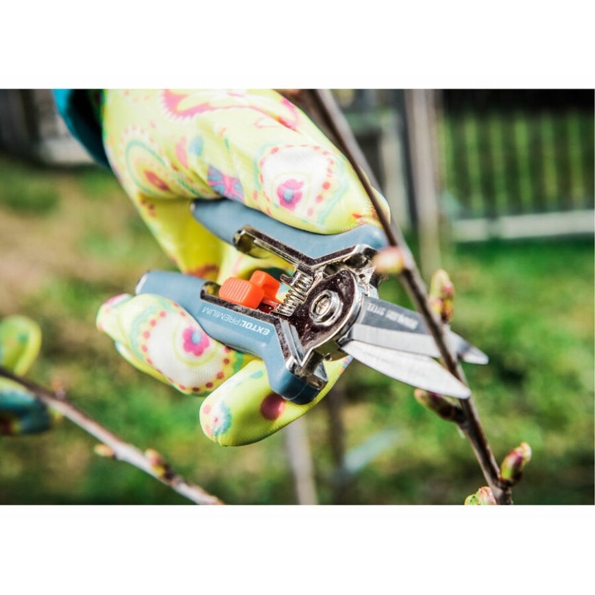 Extol Premium - Tijeras de jardinería rectas 153 mm acero inoxidable