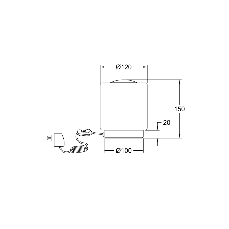Fabas Luce 3257-30-138 - LED Lámpara de mesa regulable táctil SIMI LED/8W/230V plata