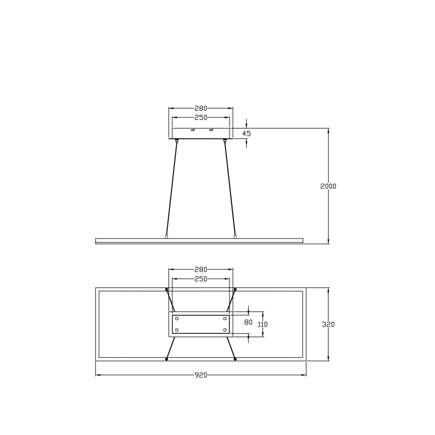 Fabas Luce 3394-43-282 - Lámpara de araña LED regulable BARD LED/52W/230V 4000K antracita