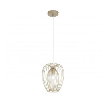 Fabas Luce 3677-45-225 - Lámpara colgante CAMP 1xE27/40W/230V dorado