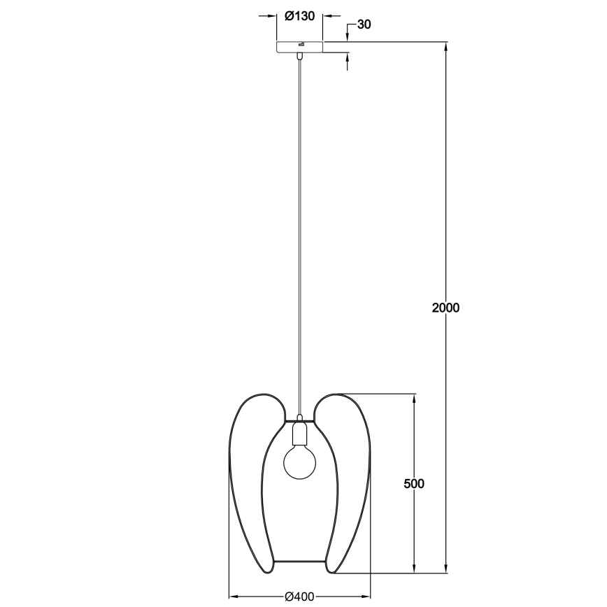 Fabas Luce 3677-45-225 - Lámpara colgante CAMP 1xE27/40W/230V dorado