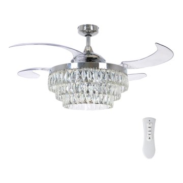 FANAWAY 212923 - Ventilador de techo LED VEIL 6xE14/4,5W/230V cromo brillante + control remoto