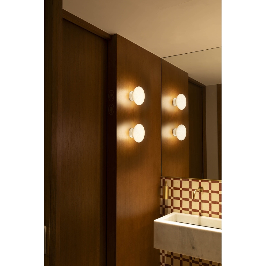 FARO 28299 - Aplique de pared para baño LED ISABELLE LED/8W/230V CRI 90 IP44 blanco