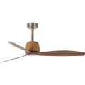 FARO 33436WT - Ventilador de techo WEAVER M Ø 128 cm marrón/latón Wi-Fi Tuya + mando a distancia