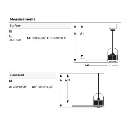 FARO 33436WT1N - Ventilador de techo LED regulable WEAVER M LED/16W/230V Ø 128 cm marrón/latón Wi-Fi Tuya + control remoto