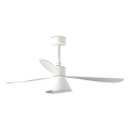 FARO 33760WT-22 - Ventilador de techo LED regulable AMELIA L CONE LED/20W/230V 2700/3500/5000K, blanco, diámetro 132 cm, Wi-Fi Tuya + mando a distancia