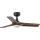 FARO 33806WT-1TW - Ventilador de techo LED regulable HEYWOOD S LED/10W/230V 2700/4000/6000K madera/negro Ø 90 cm Wi-Fi Tuya + mando a distancia