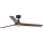 FARO 33809WT1S - Ventilador de techo LED regulable HEYWOOD L LED/10W/230V 2700/3000/4000K diámetro 132 cm madera/negro Wi-Fi Tuya + mando a distancia