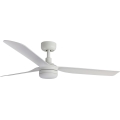 FARO 33814WT-20 - Ventilador de techo LED regulable PUNT M LED/18W/230V 2700/3000/4000K blanco, diámetro 132 cm, Wi-Fi Tuya + mando a distancia