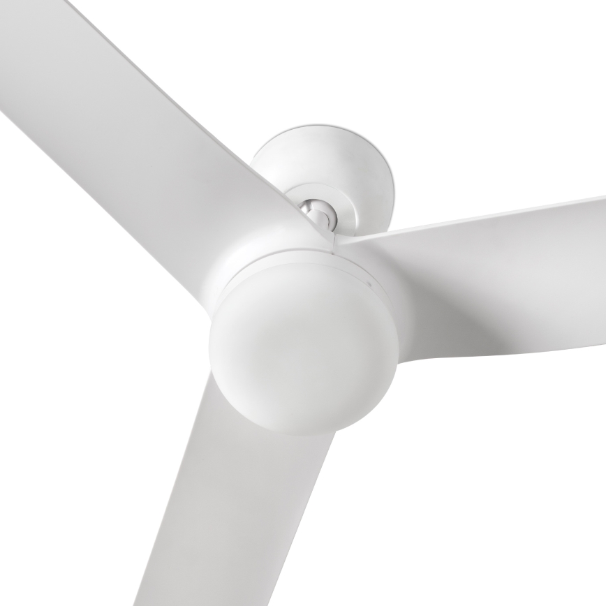 FARO 33814WT-20 - Ventilador de techo LED regulable PUNT M LED/18W/230V 2700/3000/4000K blanco, diámetro 132 cm, Wi-Fi Tuya + mando a distancia
