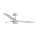 FARO 33814WT1S - Ventilador de techo LED regulable PUNT M LED/18W/230V 2700/3000/4000K diámetro 132 cm blanco Wi-Fi Tuya + mando a distancia