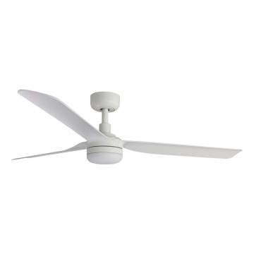 FARO 33814WT1S - Ventilador de techo LED regulable PUNT M LED/18W/230V 2700/3000/4000K diámetro 132 cm blanco Wi-Fi Tuya + mando a distancia