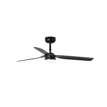 FARO 33815WT-21 - Ventilador de techo LED regulable PUNT M LED/18W/230V 2700/3000/4000K negro diámetro 132 cm Wi-Fi Tuya + mando a distancia