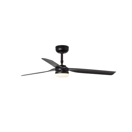 FARO 33815WT-21 - Ventilador de techo LED regulable PUNT M LED/18W/230V 2700/3000/4000K negro diámetro 132 cm Wi-Fi Tuya + mando a distancia
