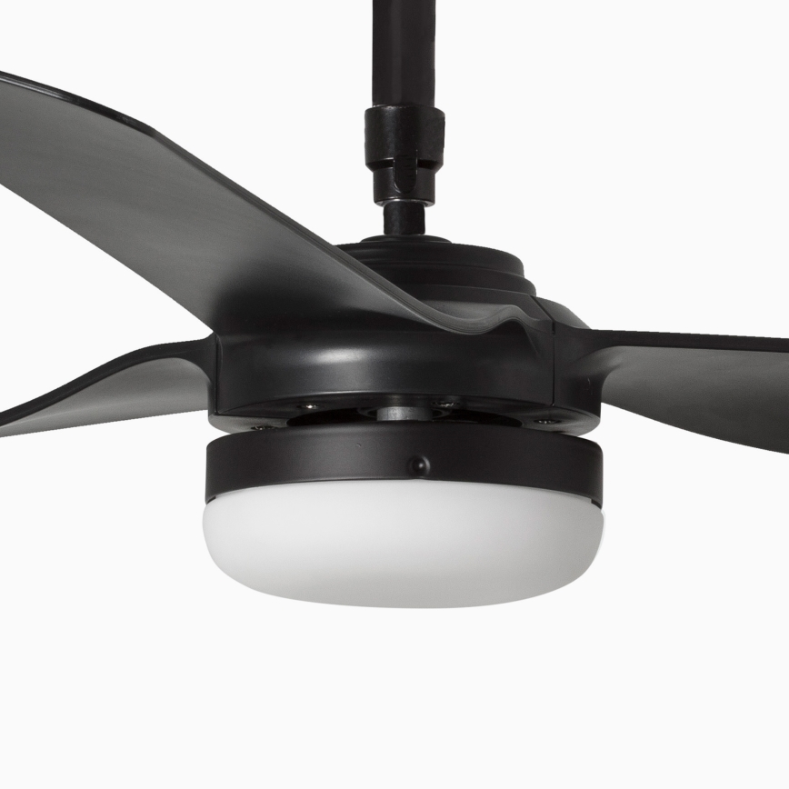 FARO 33815WT-21 - Ventilador de techo LED regulable PUNT M LED/18W/230V 2700/3000/4000K negro diámetro 132 cm Wi-Fi Tuya + mando a distancia