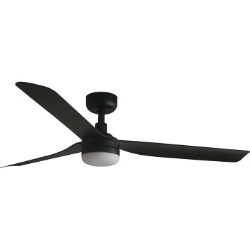 FARO 33815WT1S - Ventilador de techo LED regulable PUNT M LED/18W/230V 2700/3000/4000K diámetro 132 cm negro Wi-Fi Tuya + mando a distancia