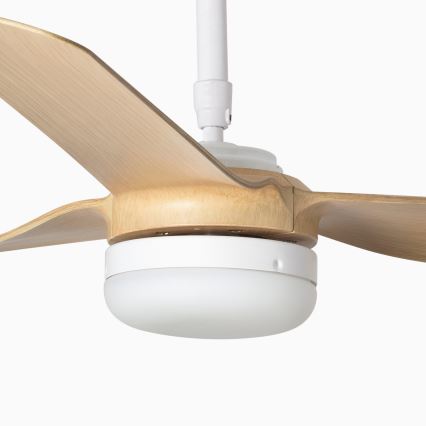 FARO 33816-20 - Ventilador de techo LED PUNT LED/18W/230V Wi-Fi beige/blanco + control remoto