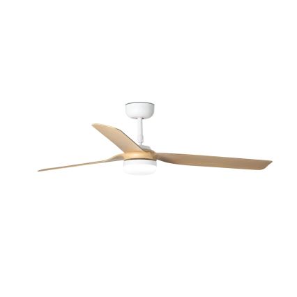 FARO 33816-20 - Ventilador de techo LED PUNT LED/18W/230V Wi-Fi beige/blanco + control remoto