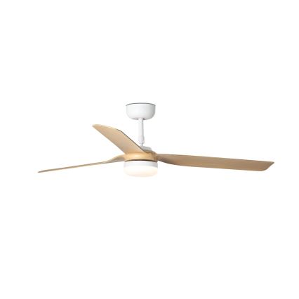 FARO 33816-20 - Ventilador de techo LED PUNT LED/18W/230V Wi-Fi beige/blanco + control remoto